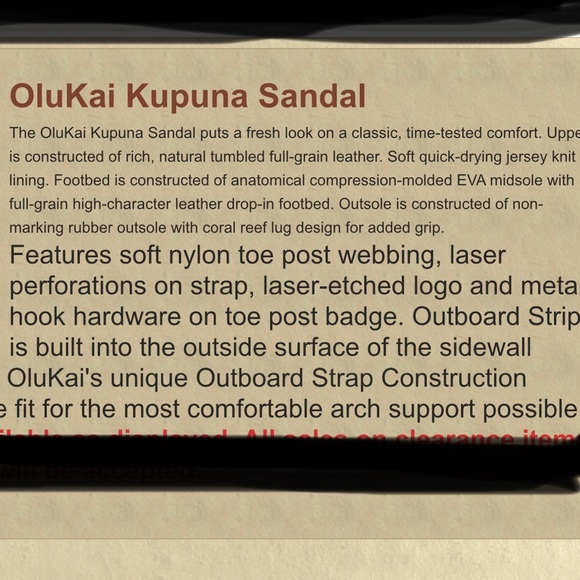 OluKai Kupuna flip flop ..๐ - Picture 5 of 5